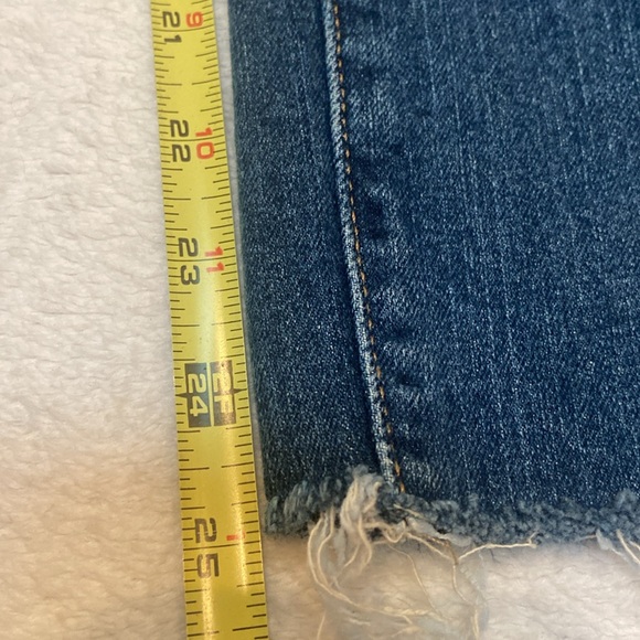 LUCKY BRAND AVA SKINNY Size 6 28 Blue Jeans Raw Hem - Picture 7 of 11